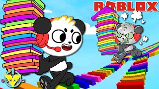 Robo Vs Combo DONT FALL IN ROBLOX SHORTCUT OBBY Lets Play [upl. by Anuaf]