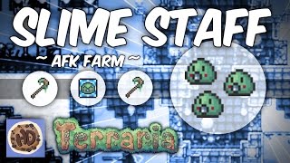 Terraria AFK Rapid Slime Staff Farm  13 Summoner Tips [upl. by Ivory]