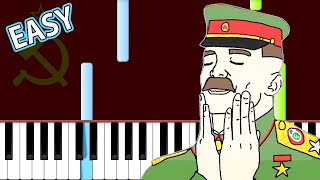 Soviet Anthem  Easy Piano Tutorial In SOVIET RUSSIA [upl. by Dorian]