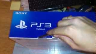 PS3 super slim Unboxing 500gb [upl. by Earised]