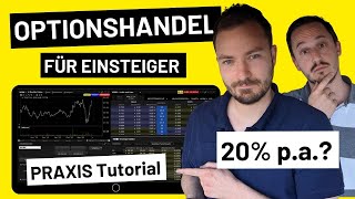 Optionen handeln Optionshandel für Einsteiger📊 LIVE mit PraxisTutorial [upl. by Fagaly773]