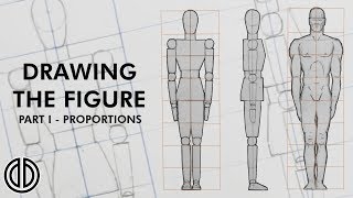 Drawing the Human Figure  Proportions  Tutorial PART I [upl. by Romine]