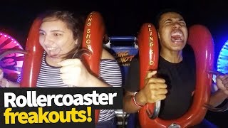 Hilarious Rollercoaster Moments  Funny Reactions and Fails [upl. by Initof]