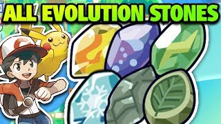 How amp Where to Get ALL Evolution Stones in Pokémon Lets Go Pikachu and Eevee [upl. by Erle]