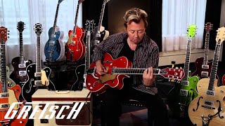 Gretsch 6120SSU Brian Setzer Nashville Orange Flame  Gretsch Guitars [upl. by Anassor]