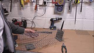 HOMEMADE DIY RAT OR MINK CAGE TRAP [upl. by Reivaxe]