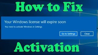 How to Fix Your Windows License Will Expire Soon Windows 10 [upl. by Beckett44]