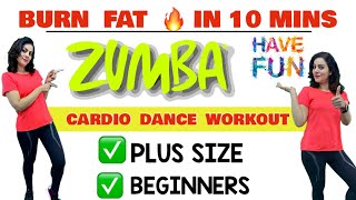 Simple Zumba Dance Workout For Beginners At Home  10 Mins Easy Cardio Exercises For Weight loss [upl. by Arty]