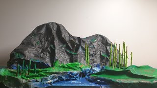 How To Make Mountain Using Paper Easy [upl. by Akkimat248]