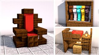 Minecraft 30 Medieval Interior Build Ideas and Hacks [upl. by Nalra]