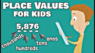 Place Values For Kids  Ones Tens Hundreds Thousands [upl. by Clarie]