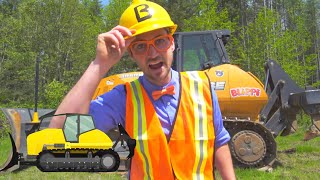 Blippi Explores Construction Trucks For Kids  Educational Videos For Toddlers  1 Hour of Blippi [upl. by Akimal]