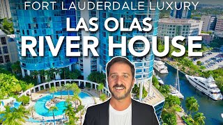 Fort Lauderdale Luxury Condo  Las Olas River House and Neighborhood Tour 2025 [upl. by Enixam]