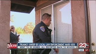 Law enforcement sweeps for parents truant students [upl. by Cozza480]