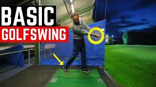 THE MOST BASIC GOLF SWING IN SLOW MOTION [upl. by Euginom]