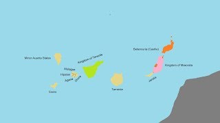 History of the Canary Islands Every Year [upl. by Ahsiemal741]