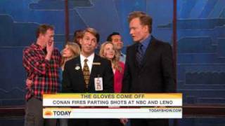 Conan OBrien sticks it up to NBC and Jay Leno [upl. by Anila]