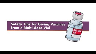 MultiDose Vaccine Vial Injection Safety Tips [upl. by Flory]