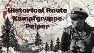 Historical route Kampfgruppe Peiper  Battle of the Bulge documentary [upl. by Hefter]