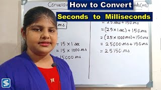 Conversion of Seconds to Milliseconds  Seconds to Milliseconds [upl. by Uos]