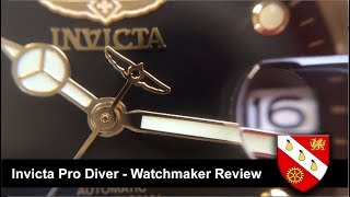 Invicta Pro Diver  Watchmaker Review [upl. by Blanding]