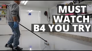 How To Epoxy Coat Your Garage Floor  Must Watch For Diyrs [upl. by Jennie]