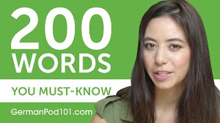 200 Words Every German Beginner MustKnow [upl. by Peter]