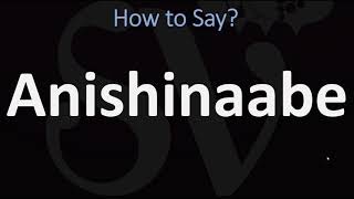 How to Pronounce Anishinaabe CORRECTLY [upl. by Ecadnak]