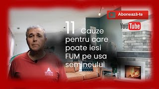 De ce iese fum pe usa semineului a sobei sau a centralei pe lemne  wwwpefocro [upl. by Belayneh]