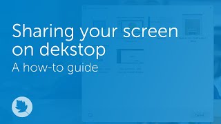 Sharing your screen on desktop  Howto [upl. by Elman]