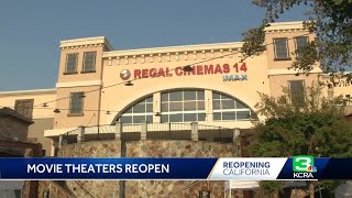 Regal movie theaters reopen after COVID19 pandemic forced closures in March [upl. by Margie48]