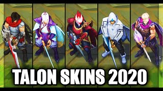 All Talon Skins Spotlight 2020 League of Legends [upl. by Alrad]