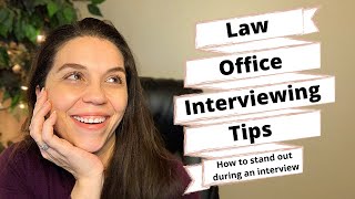 PARALEGAL INTERVIEWING TIPS How to stand out during an interview [upl. by Sivla]