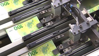 How euro banknotes are produced [upl. by Fotzsyzrk]