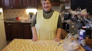 Pasta Grannies make Italian Christmas Cappelletti [upl. by Nomihs658]