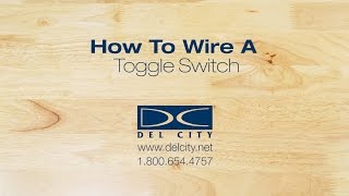 How To Wire A Toggle Switch [upl. by Annairb]