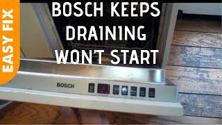 ✨ Bosch Dishwasher  Keeps Draining  EASY FIX ✨ [upl. by Icken]