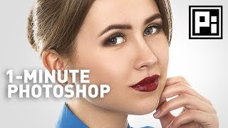 Skin Softening with Beautiful Texture  1Minute Photoshop Ep 4 [upl. by Ritz884]