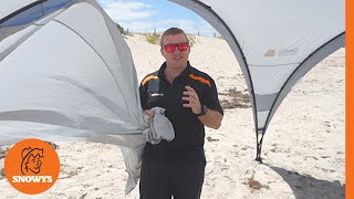 Coleman Event 14 Sun Shelter  Sunwall  How to setup and pack away [upl. by Annaujat98]