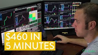 LIVE Day Trading  How I Made 460 in 5 Minutes from start to finish [upl. by Box]