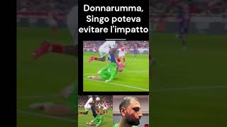 Gianluigi Donnarumma got a serious injury after being on the receiving end of a boot to his face [upl. by Harcourt]