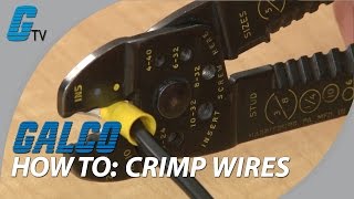 How to Crimp Wires  Basic Tips on Crimping  Galco [upl. by Ioves]