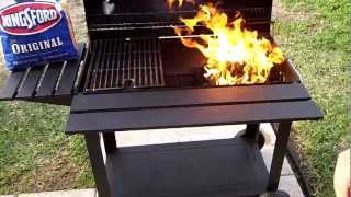 How to light a BBQ Charcoal Barrel Grill [upl. by Maxantia]