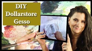 Diy Dollarstore Gesso [upl. by Nagad492]