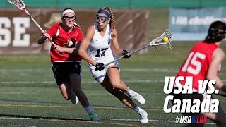 Highlights Team USA vs Canada U19 Lacrosse [upl. by Akimik857]