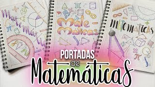 Portadas de MATEMATICAS faciles y bonitas [upl. by Nylaj]