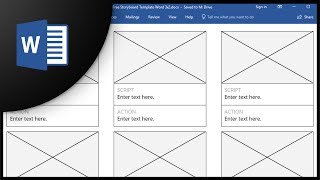 Free Storyboard Templates for Microsoft Word [upl. by Ellicec]