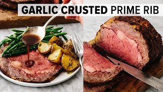 AMAZING PRIME RIB  easy nofail standing rib roast recipe [upl. by Shushan]