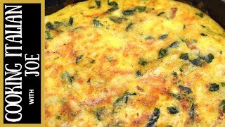 Italian Style Frittata  Cooking Italian with Joe [upl. by Rhine]