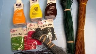 How to dye pine needles  Featuring Miriam Joy [upl. by Enyaw766]